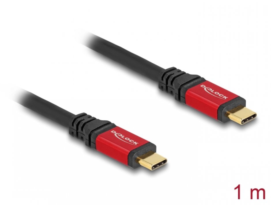 Imagine Cablu USB 2.0 type C PD 3.1 240W E-Marker T-T 1m, Delock 80050